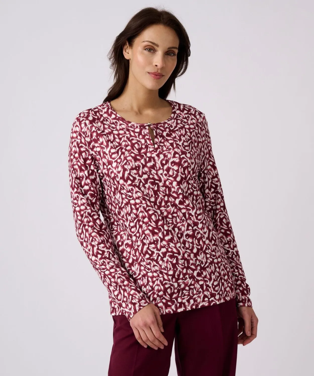 T-shirt en maille chaude toucher peau de pêche