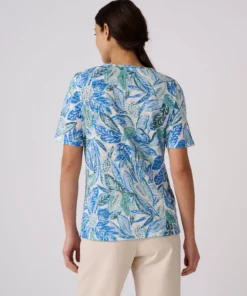 T-shirt en maille dévorée
