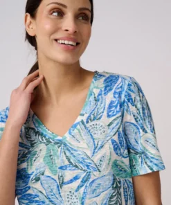 T-shirt en maille dévorée