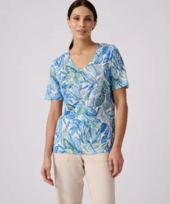 T-shirt en maille dévorée