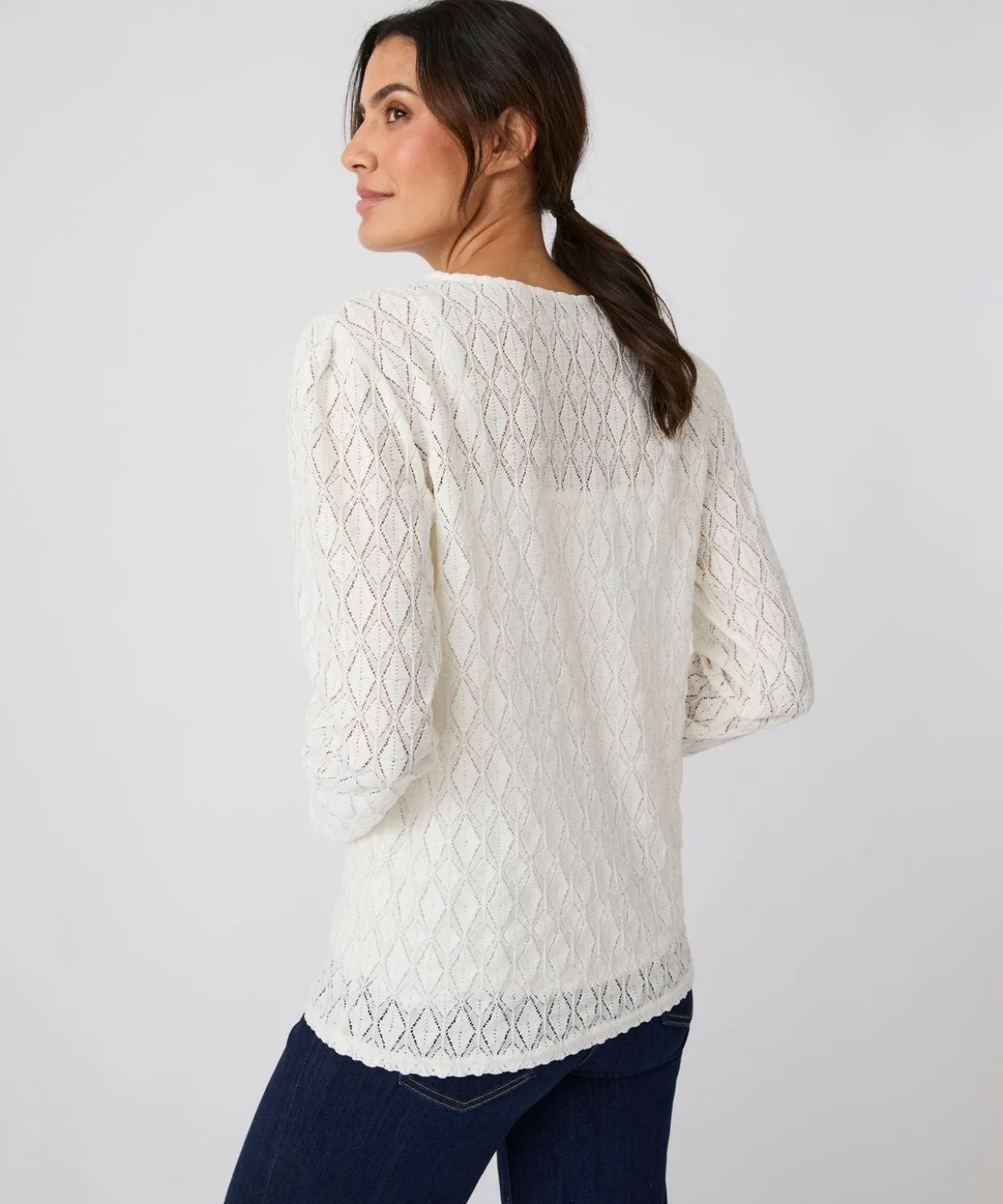 T-shirt en maille texturée