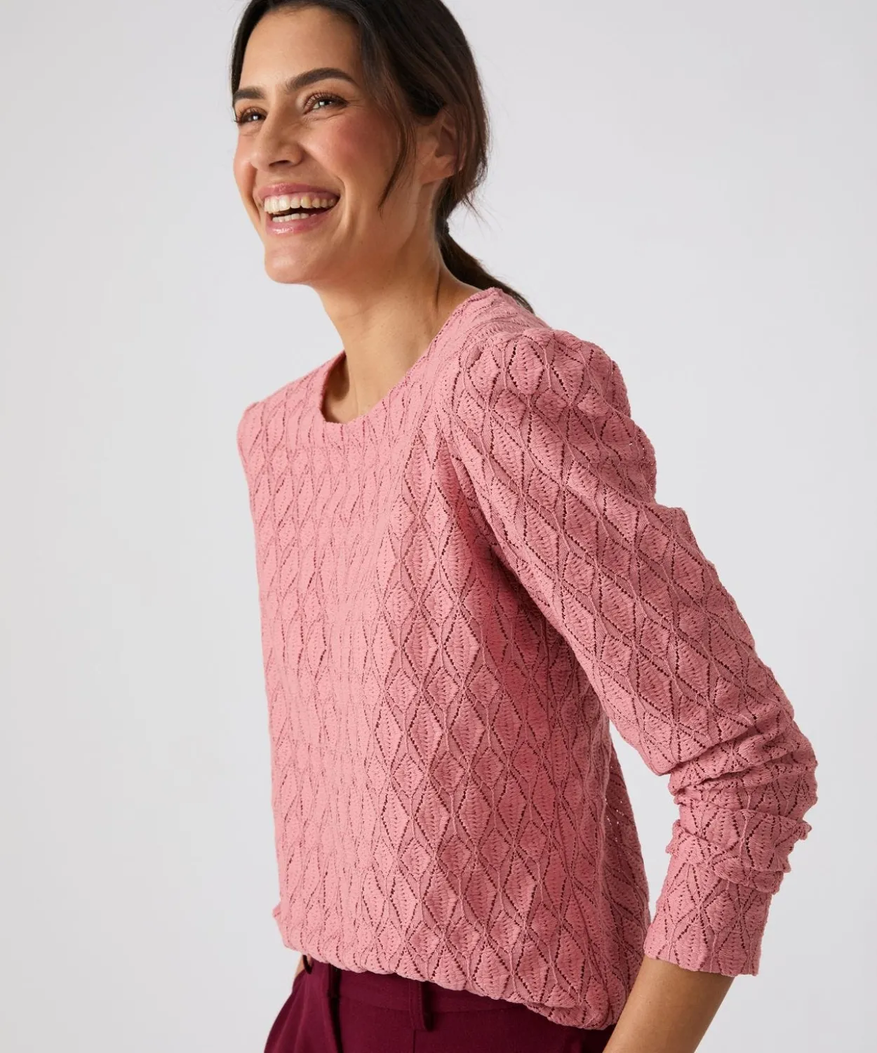 T-shirt en maille texturée