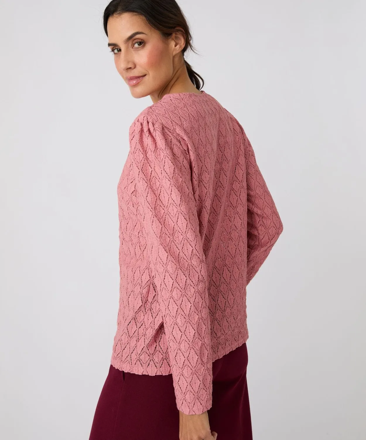 T-shirt en maille texturée