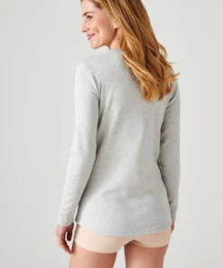 T-shirt femme Thermolactyl manches longues, molleton gratté