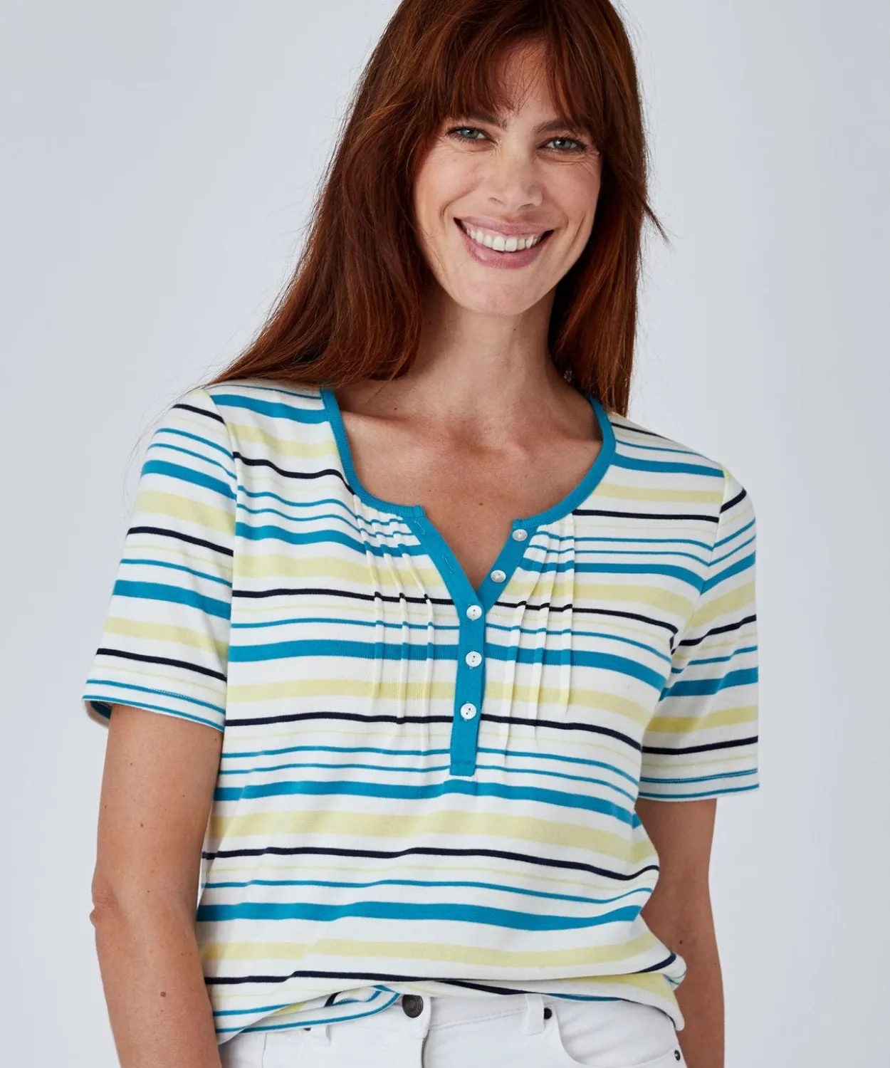 T-shirt fine côte pur coton