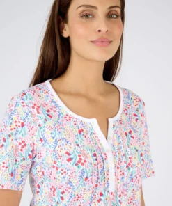 T-shirt fine côte pur coton