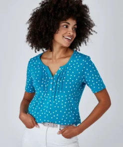 T-shirt fine côte pur coton