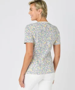 T-shirt fine côte pur coton