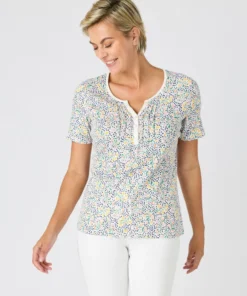 T-shirt fine côte pur coton