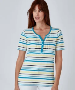 T-shirt fine côte pur coton