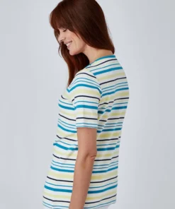 T-shirt fine côte pur coton