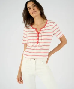 T-shirt fine côte pur coton