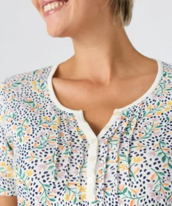 T-shirt fine côte pur coton