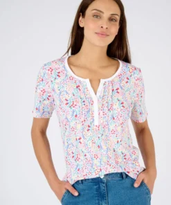 T-shirt fine côte pur coton