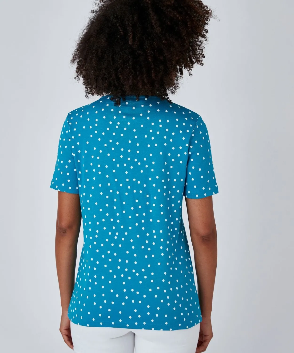 T-shirt fine côte pur coton
