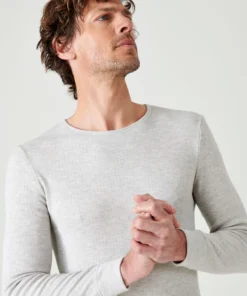 T-shirt homme Thermolactyl col rond, côtes molletonnées