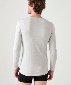 T-shirt homme Thermolactyl col rond, côtes molletonnées
