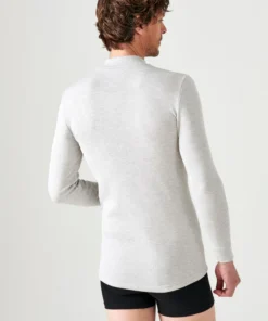 T-shirt homme Thermolactyl col rond, côtes molletonnées