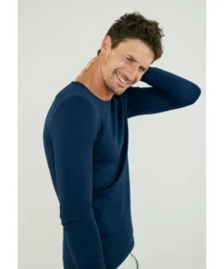 T-shirt homme Thermolactyl col rond, côtes molletonnées