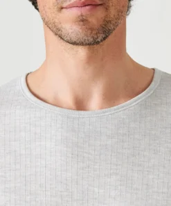 T-shirt homme Thermolactyl col rond, côtes molletonnées
