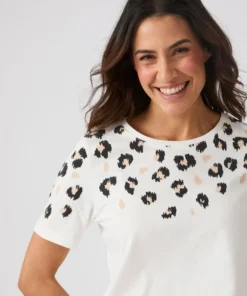 T-shirt imprimé reliefé