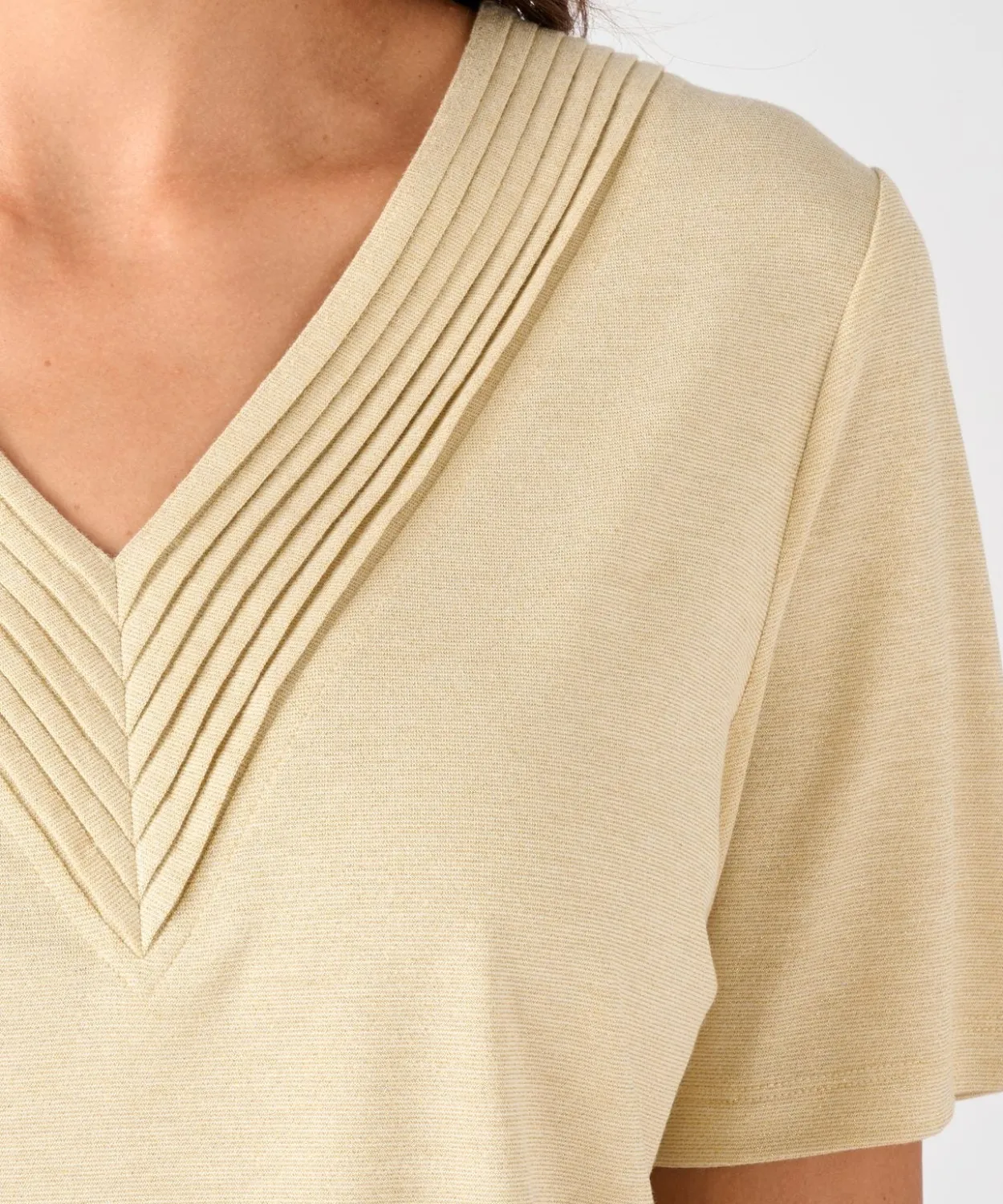 T-shirt maille brillante