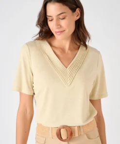 T-shirt maille brillante