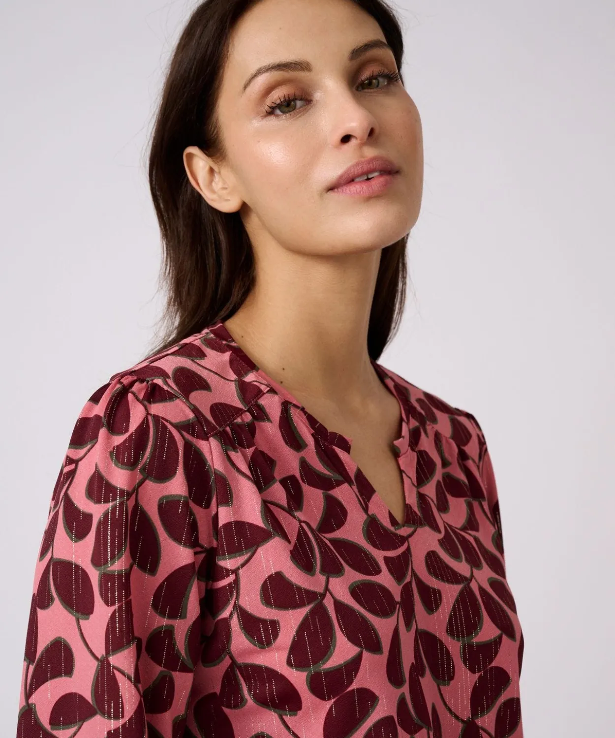 T-shirt maille crêpe stretch fil brillant