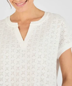 T-shirt maille jacquard fantaisie