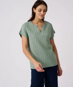 T-shirt maille jacquard fantaisie