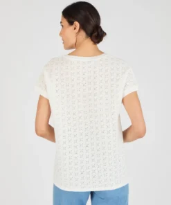 T-shirt maille jacquard fantaisie