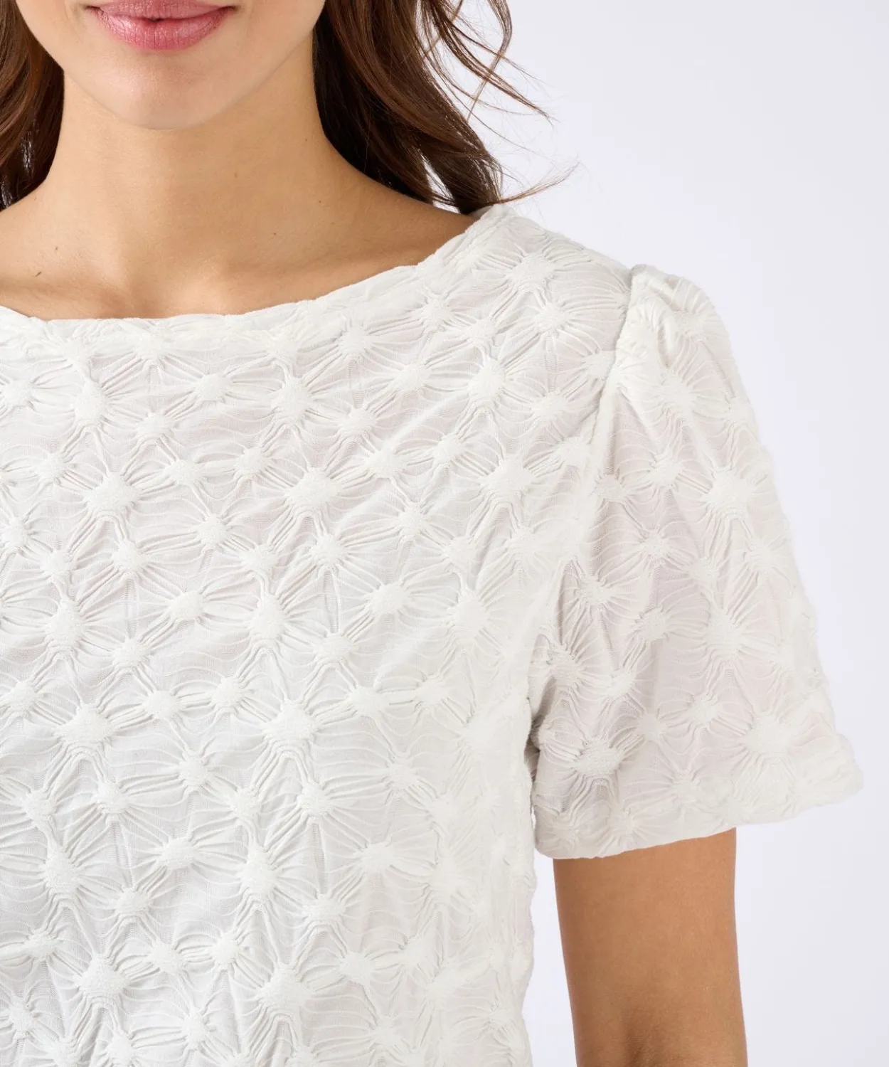 T-shirt maille reliéfée