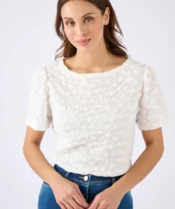 T-shirt maille reliéfée