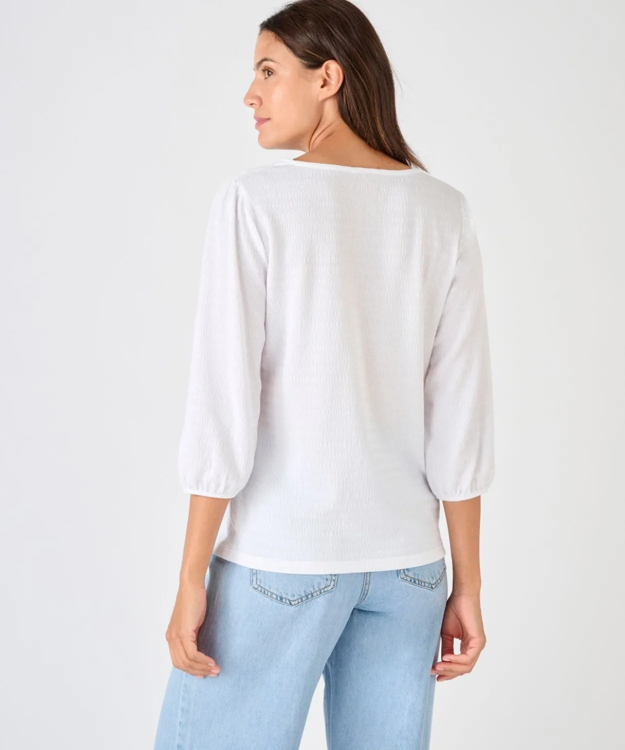 T-shirt maille texturée