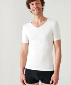 T-shirt manches courtes col V Thermolactyl Sensitive