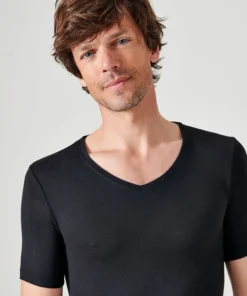 T-shirt manches courtes col V Thermolactyl Sensitive