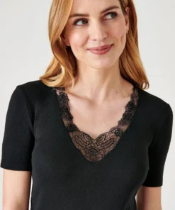 T-shirt manches courtes, maille ajourée Thermolactyl