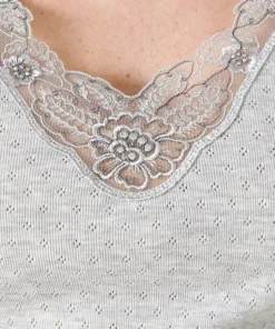 T-shirt manches courtes, maille ajourée Thermolactyl