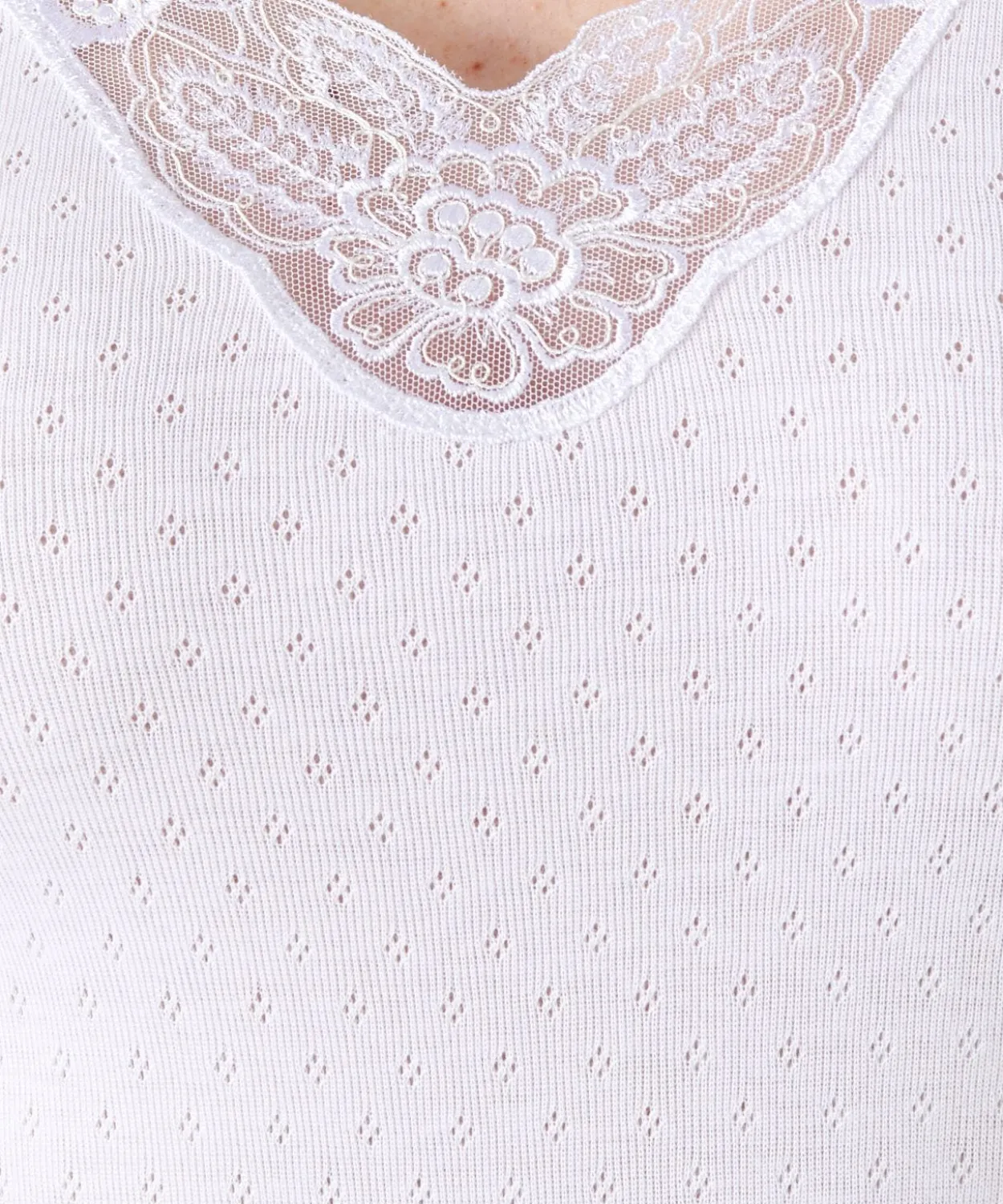 T-shirt manches longues maille ajourée Thermolactyl