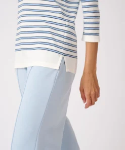 T-shirt marinière en mélange coton et modal