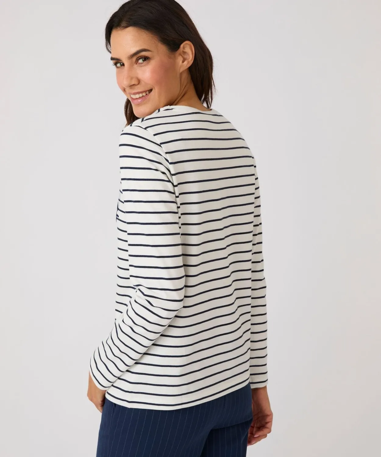 T-shirt marinière imprimé