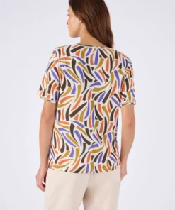 T-shirt mélange lin, détail jours échelle