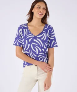 T-shirt mélange lin, détail jours échelle