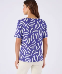T-shirt mélange lin, détail jours échelle
