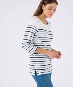 T-shirt rayé maille interlock