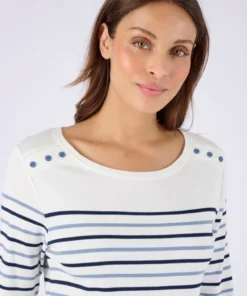 T-shirt rayé maille interlock