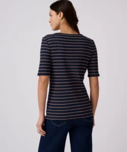 T-shirt rayé manches aux coudes