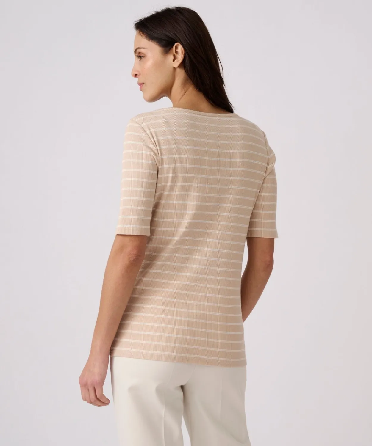 T-shirt rayé manches aux coudes