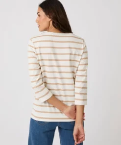 T-shirt rayé pur coton