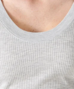 T-shirt Thermolactyl côtes molletonnées, col dégagé